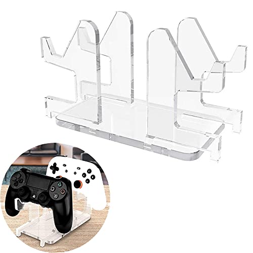 KAFENDA Acrylic Controller Display Stand Gamepad Desktop Display Stand Joystick Stand Universal Dual Controller Stand