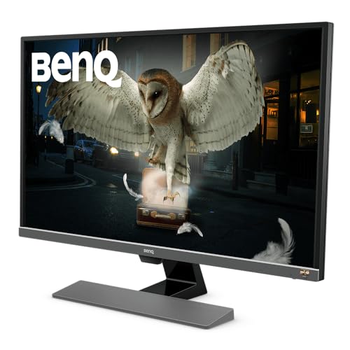 BenQ EW3270U Premium Monitor 32' 4K UHD | HDRi | DCI-P3 | Eye-Care Tech | Adaptive Brightness | Tilt Screen | Built-In Speakers | Eye Reminder | DisplayPort | HDMI | USB-C,Black
