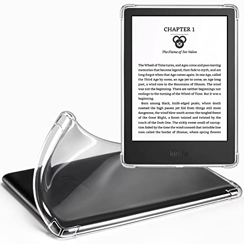 CoBak Clear Case for 6' Kindle 11th Generation 2022 - Ultra-Slim Soft TPU Transparent Cover, Lightweight & Durable Protection