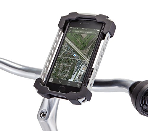 Schwinn Smartphone Handlebar Mount for Bike, Universal Fit, Audio Cable Access, Bike Accessories, Black & Grey
