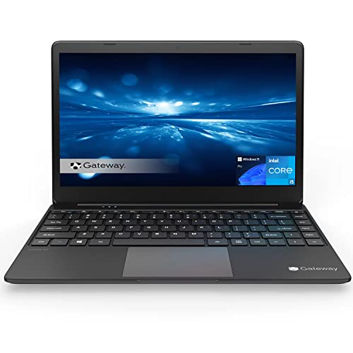 Gateway Ultra Slim Notebook, 14.1'' FHD IPS Display, Intel 4-Core i5-1135G7 Up to 4.2Ghz, 16GB RAM, 512GB SSD, Fingerprint Scanner, Webcam, Tuned by THX Audio, HDMI, Type-C, Win 11 Pro, Black (GWTN)