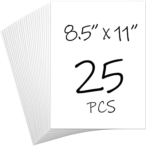 CreGear 25 Sheets White Cardstock 8.5 x 11 Cardstock Paper, Thick Cardstock 92lb/250gsm Card Stock Printer Paper, Card Stock Printer Paper for Card Making, Invitations, Menus, Scrapbooking