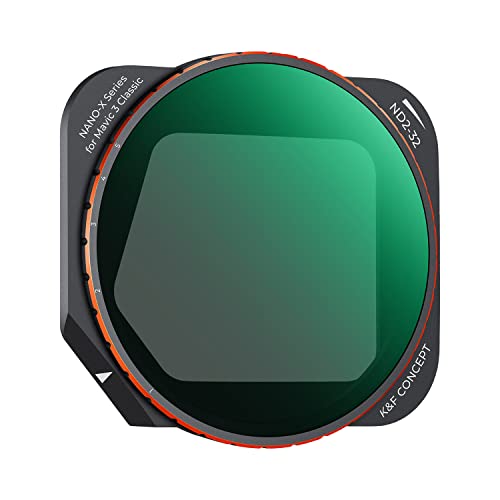 K&F Concept Mavic 3 Classic ND2-32 (1-5 Stop) Lens Filter, 28 Multi-Coated Variable Neutral Density Filter Compatible with DJI Mavic 3 Classic Drone