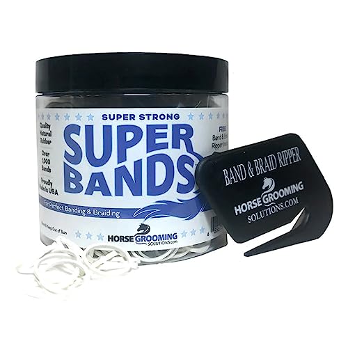 Horse Grooming Solutions Super Bands - White 1/4 Pound