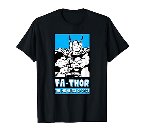 Marvel Fa-Thor Mightiest Of Dads Retro Poster Father's Day T-Shirt