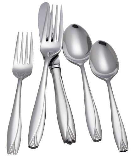 Waterford Lisette 18/10 Stainless Steel Flatware 5 Pc Place Set