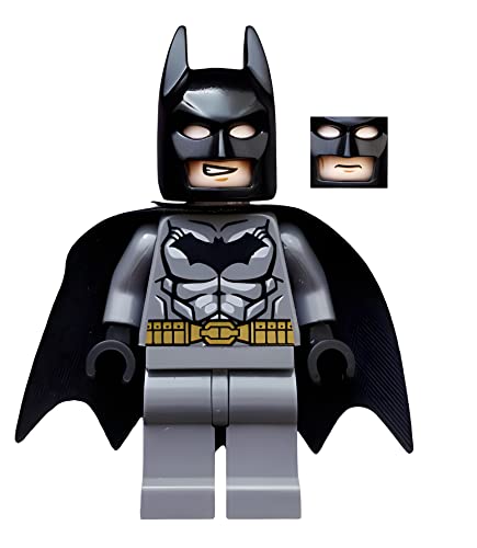 LEGO DC Comics Super Heroes Batman Minifigure - Batman Dark Gray Gold Belt