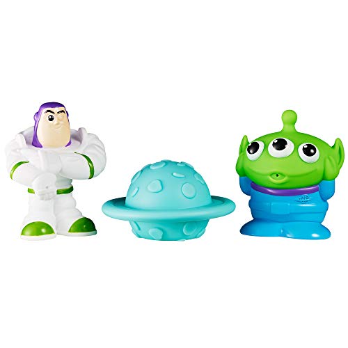 The First Years Disney/Pixar Toy Story Bath Toys - Buzz Lightyear, Alien, and Planet - Squirting Kids Bath Toys for Sensory Play - 6-18 Months - 3 Count