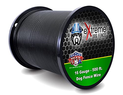 Professional Electric Dog Fence Wire - Heavy Duty Direct Ground Burial Rated Perimeter Wire - Stands Up to the Elements on ANY Wired Underground Dog Fence - 1000 Feet High Grade 16 Gauge