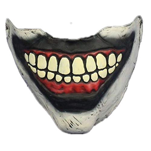 Twisty The Clown Mouth Costume Half Mask Halloween Cosplay Horror Scary Mask