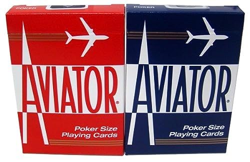 Quality Aviator Casino Playing Cards - 2 Decks