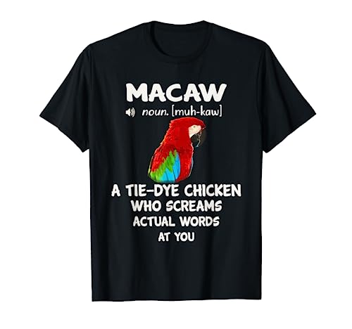 Scarlet Macaw T-Shirt, Funny Definition Macaw Tee Shirt