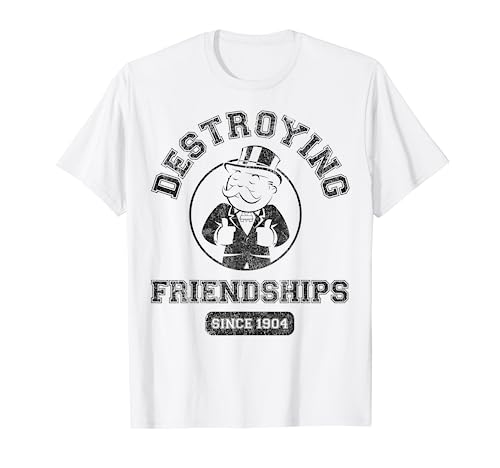 Monopoly Man Destroying Friendships Since 1904 Collegiate T-Shirt