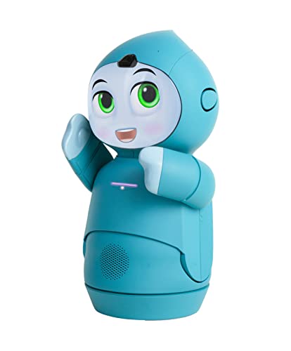 Moxie Conversational Learning Robot for Kids 5-10, GPT-Powered AI Technology, Increases Social Confidence, Articulating Arms & Emotion-Responsive Camera, Birthday Gift Boys and Girls