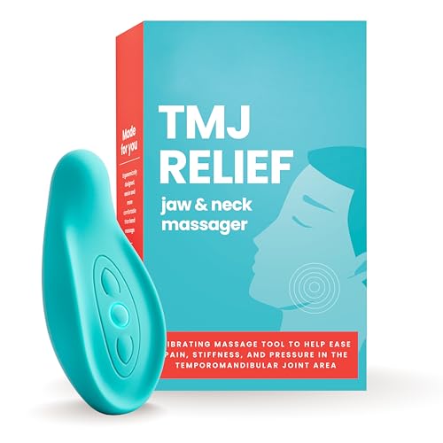 LaVie TMJ Relief Jaw Massager - Gentle Vibration for TMJ Massage Tool, Ergonomic Design, Waterproof, Soft Silicone for Soothing Pain, Tension, Stiffness, and Headaches