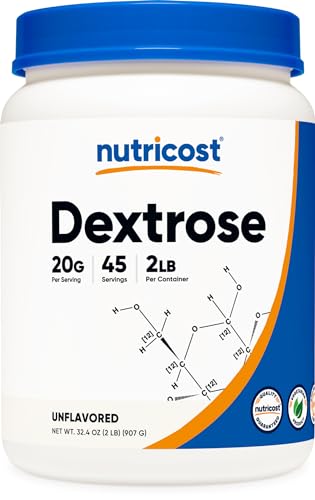 Nutricost Dextrose Powder 2 LBS - Non-GMO, Gluten Free