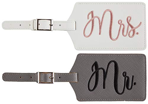 2 Pack Wedding Gifts Mr and Mrs Gifts Tags Bridal Shower Gifts Honeymoon Vacation Travel Essentials Couples Bridesmaid Bride Gifts for Her