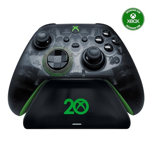 Razer Universal Quick Charging Stand for Xbox Series X|S: Magnetic Secure Charging - Perfectly Matches 20th Anniversary Xbox Wireless Controller - USB Powered (Controller Sold Separately)