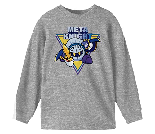 Kirby Meta Knight Youth Athletic Heather Long Sleeve Shirt