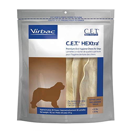 Virbac CET HEXtra Premium Oral Hygeine for Dogs, over 50lbs.