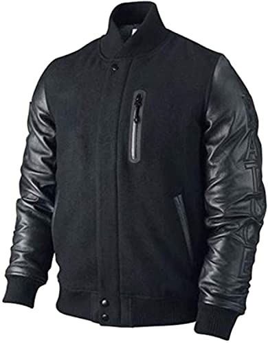 Michael B Jordan Leather Jacket Kobe Destroyer XXIV Battle (X-Large) Black