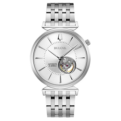 Bulova Classic Automatic Mens Stainless Steel , Silver-Tone (Model: 96A235)