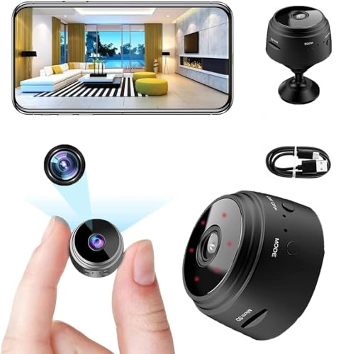 Mini Video-Only Surveillance,Hidden Video Cameras,Night Vision Indoor/Outdoor Small Dog Pet Camera Baby Monitors