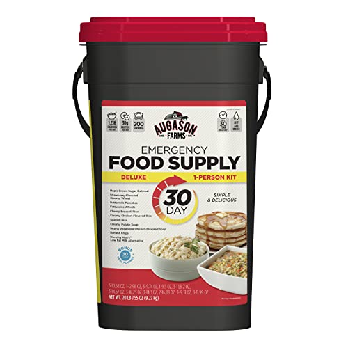 Augason Farms Deluxe 30-Day Emergency Food Supply, 200 Servings , Package/Color may vary
