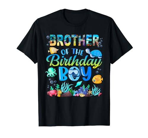 Brother Of The Birthday Boy Sea Fish Ocean Animals Aquarium T-Shirt