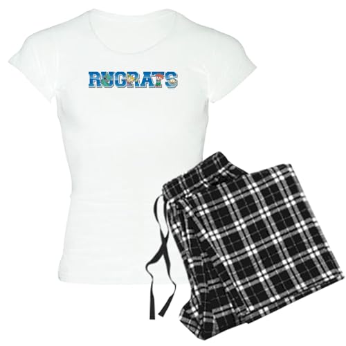 CafePress Rugrats Collegiate Women's Novelty Cotton Pajama Set, Comfortable PJ Sleepwear With Checker Pant