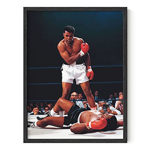 HAUS AND HUES Muhammad Ali Posters - Muhammad Ali Wall Art for Men, Motivational Wall Decor, Ring Boxing Posters, Motivational Posters for Gym Posters, Inspirational Posters (Unframed 12x16)