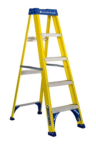 Louisville Ladder FS2005 Fiberglass Step Ladder, 5-Feet/250lb, Yellow