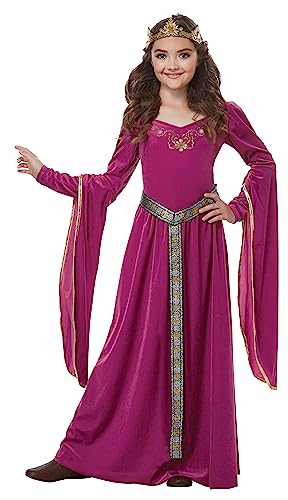 California Costumes Girls Medieval Princess Costume Large, Pink