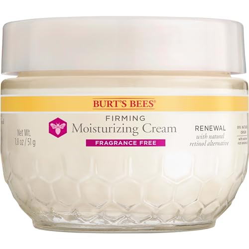 Burt's Bees Renewal Firming Moisturizing Cream with Bakuchiol Natural Retinol Alternative, 1.8 Oz