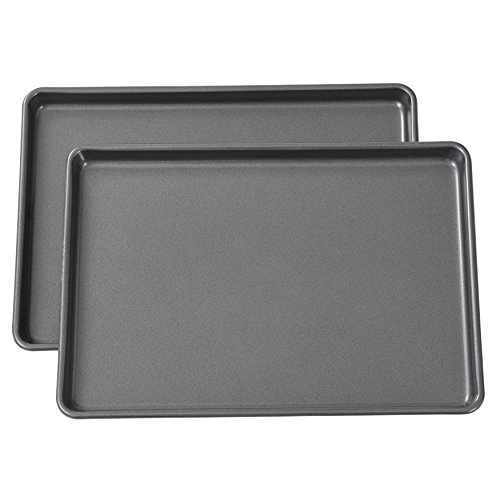 Wilton Easy Layers Sheet Cake Pan, Rectangle Sheet Pan, 2-Piece Baking Sheets Set, Steel