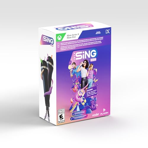 Let's Sing 2024 + 2 hard bundled mics - Xbox Series X