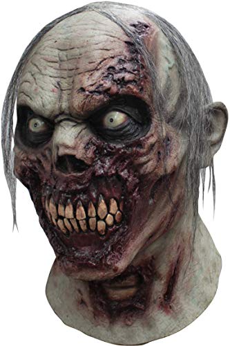 Ghoulish Productions Furious Walker Mask. Furious Zombie Latex Mask, Angry Zombie Latex Mask, Zombie Latex Mask. Zombies Line. One Size Latex Mask