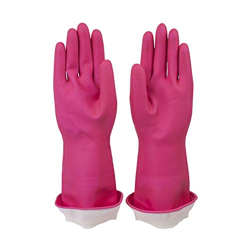 Casabella 46060 Premium Waterblock Gloves, Large, 1-Pair, Pink