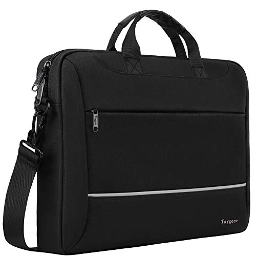 Taygeer Laptop Case 15.6 inch, Water Resistant Computer Carrying Case Premium Slim Laptop Bag, Work Gifts for Men Women, Business Portable Shoulder Bag for HP Dell Lenovo Asus Microsoft Surface, Black