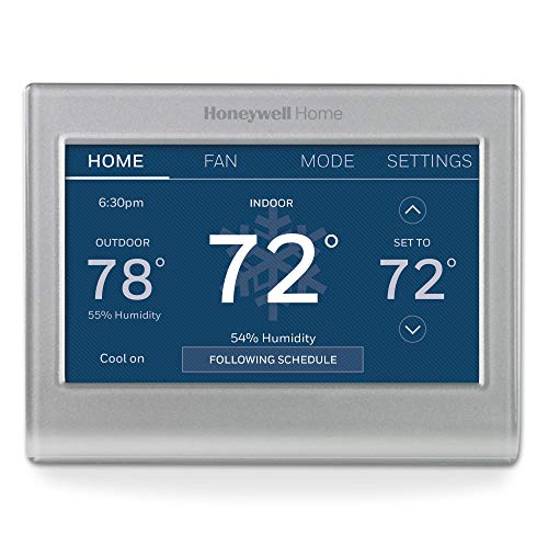 Honeywell Home RTH9585WF1004 Wi-Fi Smart Color Thermostat, 7 Day Programmable, Touch Screen, Energy Star, Alexa Ready, Gray