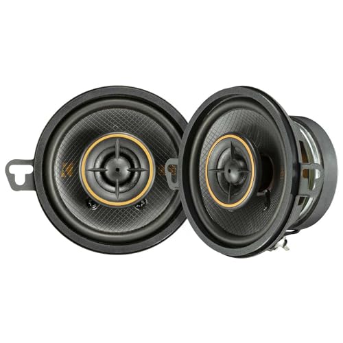 KICKER 51KSC3504 Coaxial Speaker System, 2-Way Design, One (1) Pair, 3.5' (89mm) Polypropylene Woofer/Midrange, 1/2' (13mm) Silk-Dome Tweeters, 50 Watts RMS, 100 Watts Peak