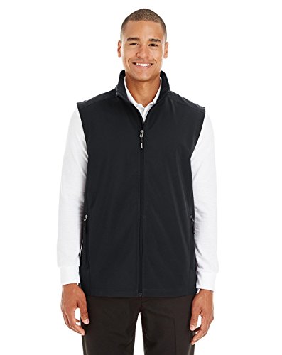 Men's Cruise Two-Layer Fleece Bonded Soft Shell Vest 5XL BLACK