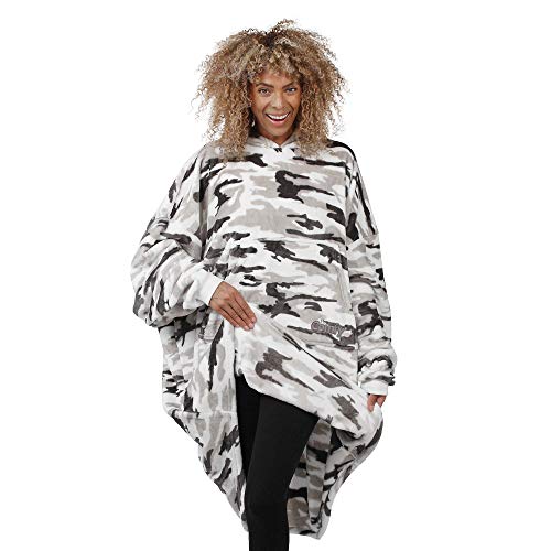 The Comfy Dream Snow Camo | Oversized Light Microfiber Wearable Blanket, Seen on Shark Tank, One Size Fits All