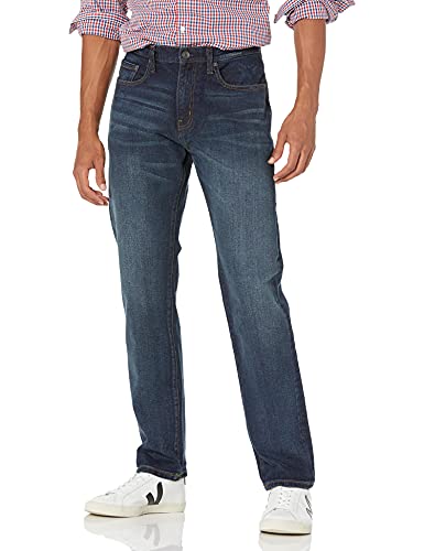Amazon Essentials Men's Athletic-Fit Jean, Dark Wash, 34W x 32L