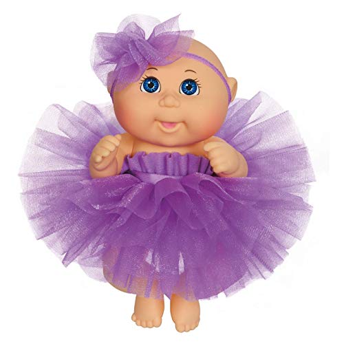 cabbage Patch Kids - 9' Tiny Newborn Baby Doll with Purple Tutu Dress and Headband