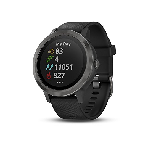 Garmin vívoactive 3 GPS Smartwatch - Black & Gunmetal (Renewed)