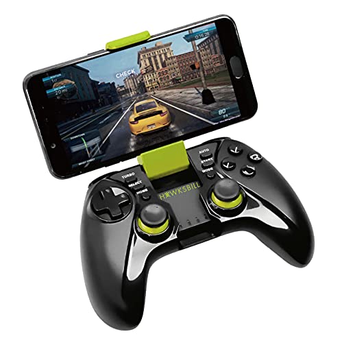 Hawksbill Wireless Gamepad Controller for iOS iPhone & Android - Bluetooth with L3 + R3 Buttons, Long Battery Life, Improved 8 Way D-Pad, Dual Vibration, MFI Compatible Games