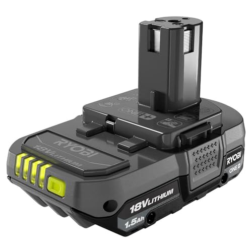 Ryobi P189 18 Volt 1.5 Ah One+ Lithium-Ion Cordless Compact Rechargeable Quick-Release Battery