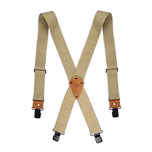 Dickies Men's Industrial Strength Suspenders, Khaki, One Size
