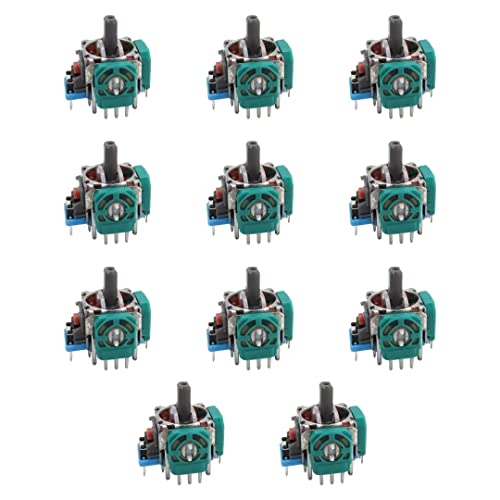 10Pcs Analog Stick Joystick Controller Replacement Part Compatible for PS4 Playstation 4, Blue